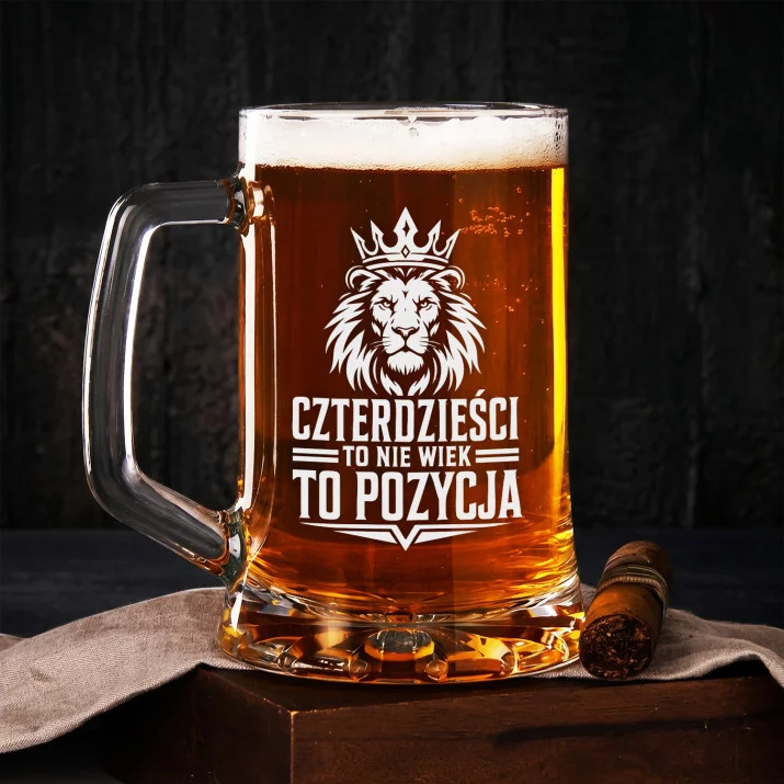Kufel Na 40 Urodziny Prezent Dla Mężczyzny: Lwia Czterdziestka