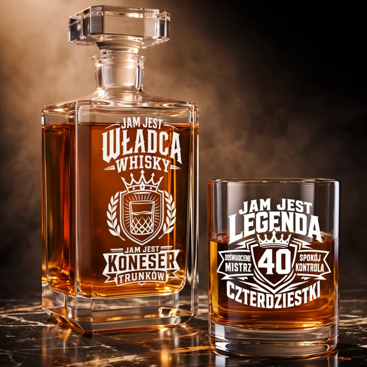 Zestaw Do Whisky Na 40 Urodziny Prezent Dla Mężczyzny: Pieczęć Konesera