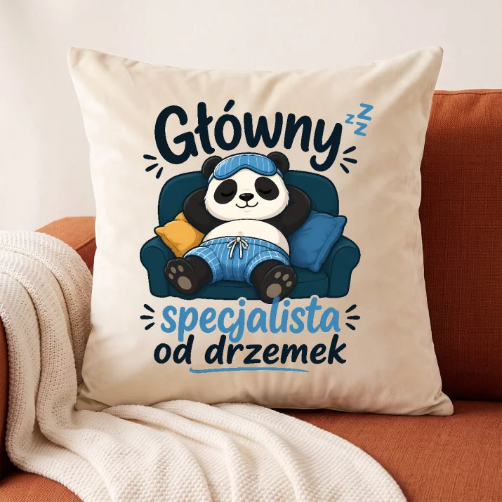 Poduszka Dekoracyjna Na Dzień Taty Prezent Dla Taty Mężczyzny: Chibi Ekspert Od Drzemek