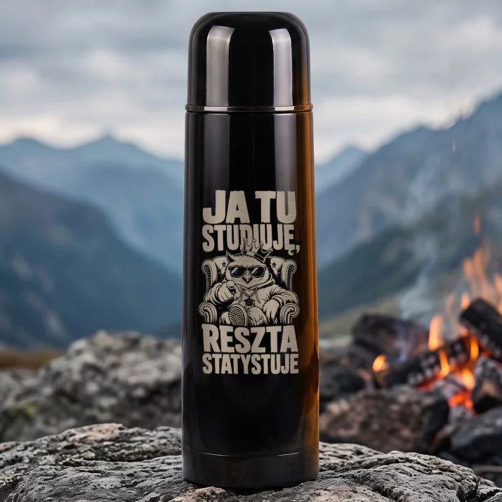 Termos 500ml Dla Studenta Prezent Dla Mężczyzny: Ja Tu Studiuję,