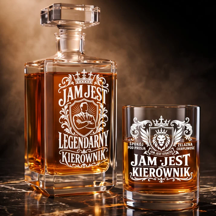 Zestaw Do Whisky Dla Kierownika Prezent Dla Mężczyzny: Jam Jest Legendarny Kierownik Zestaw Do Whisky Dla Kierownika Prezent Dla Mężczyzny: Jam Jest Legendarny Kierownik