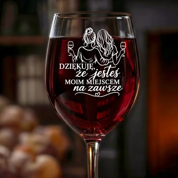 Kieliszek Do Wina Na 30 Urodziny Prezent Dla Kobiety: Dziękuję, Że Jesteś Kieliszek Do Wina Na 30 Urodziny Prezent Dla Kobiety: Dziękuję, Że Jesteś