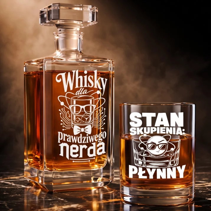 Zestaw Do Whisky Dla Nerda Prezent Dla Mężczyzny: Nerdowska Degustacja