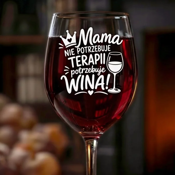 Kieliszek Do Wina Na Dzień Matki Prezent Dla Mamy Kobiety: Mama Potrzebuje Wina Kieliszek Do Wina Na Dzień Matki Prezent Dla Mamy Kobiety: Mama Potrzebuje Wina