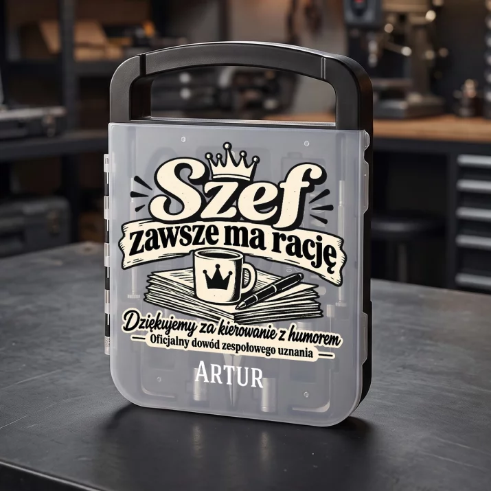 Zestaw Narzędzi Dla Szefa Prezent Dla Mężczyzny: Szef Zawsze Ma Rację Zestaw Narzędzi Dla Szefa Prezent Dla Mężczyzny: Szef Zawsze Ma Rację