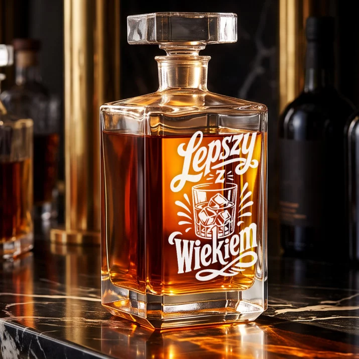Karafka Do Whisky z Grawerem Na 30 Urodziny Prezent: Dojrzewający Humor Karafka Do Whisky z Grawerem Na 30 Urodziny Prezent: Dojrzewający Humor