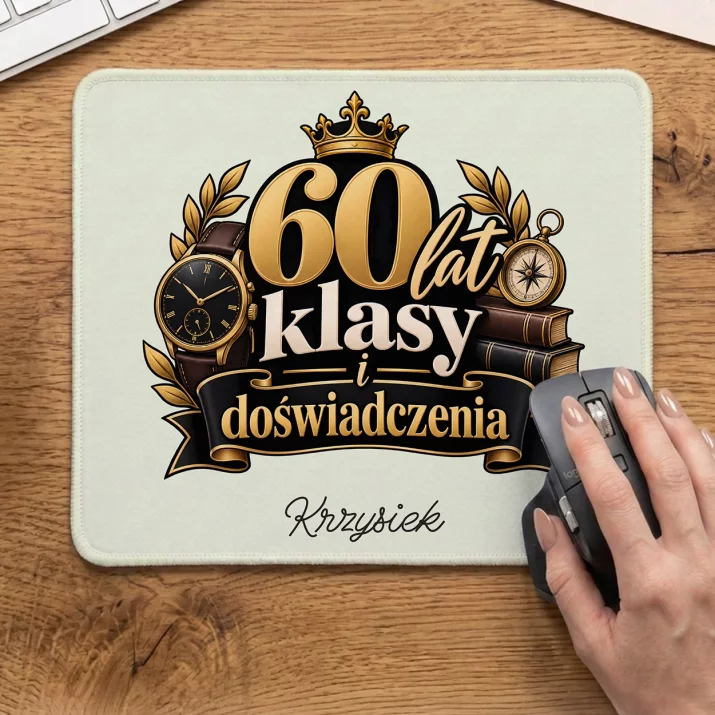 Podkładka Pod Myszkę Na 60 Urodziny Prezent Dla 60 Latka Mężczyzny: 60 Lat Klasy I