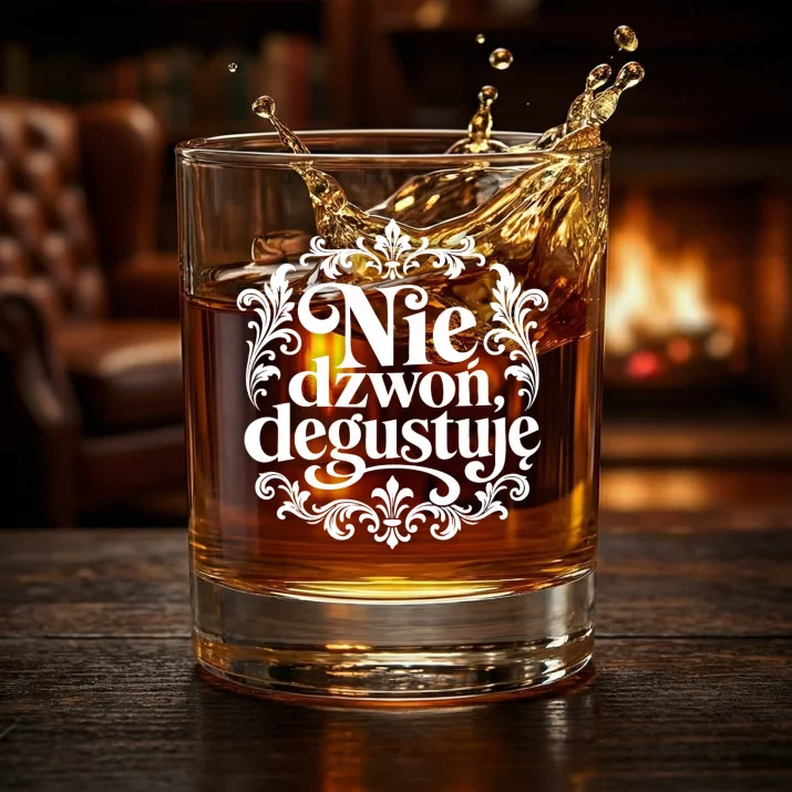 Szklanka Do Whisky Na Pożegnanie Prezent Dla Mężczyzny: Nie Dzwoń, Degustuję Szklanka Do Whisky Na Pożegnanie Prezent Dla Mężczyzny: Nie Dzwoń, Degustuję
