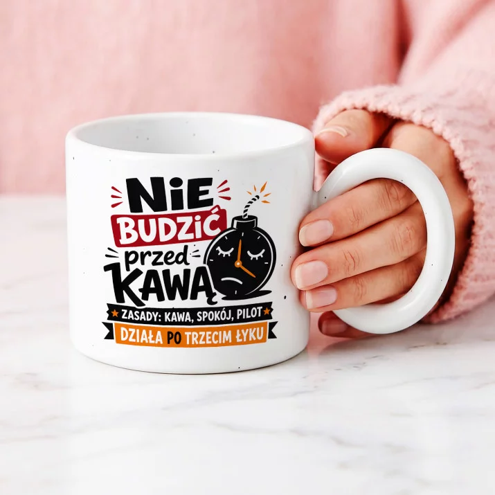 Kubek Z Okrągłym Uchem Na Dzień Mężczyzny Prezent Dla Mężczyzny: Poranna Strefa Spokoju