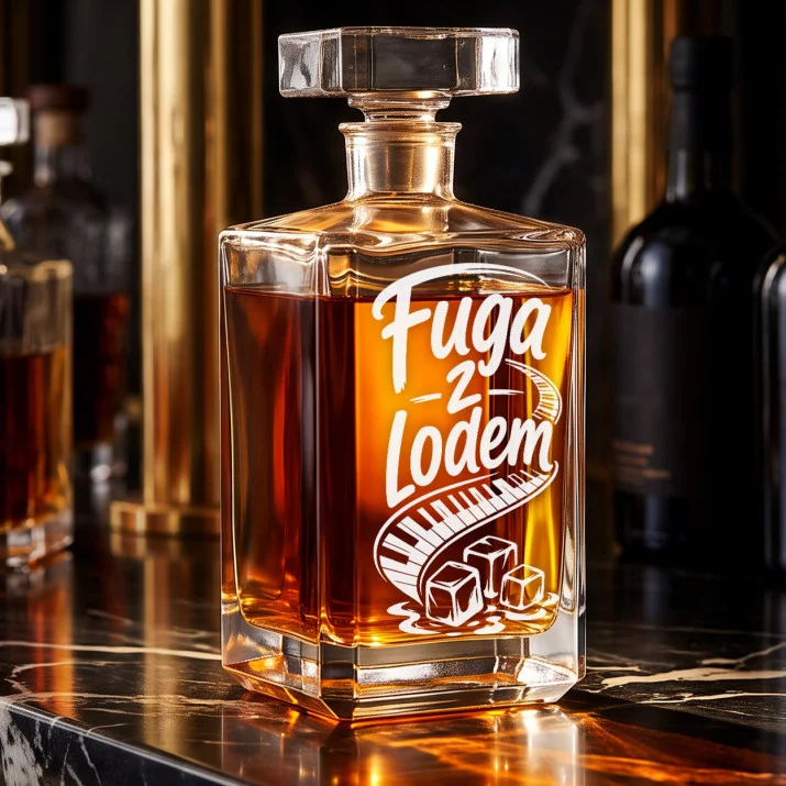 Karafka Do Whisky z Grawerem Dla Pianisty Prezent: Fuga Z Lodem