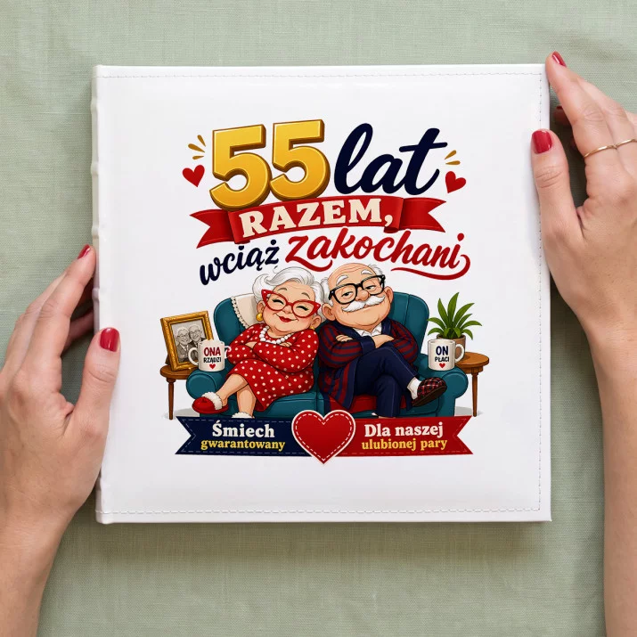 Album Na Zdjęcia Tradycyjny Na 55 Rocznicę Ślubu Prezent Na Walentynki Dla Pary: Małżeński Kabaret