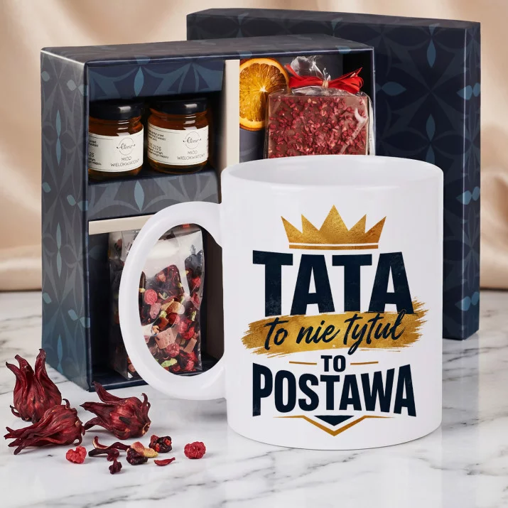 Zestaw Prezenowy Z Kubkiem Dla Ojca Na Dzień Ojca: Tata To Postawa