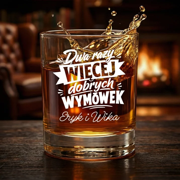 Szklanki Do Whisky z Grawerem Dla Bliźniaków Prezent Dla Pary: Dwa Razy Więcej Dobrych Szklanki Do Whisky z Grawerem Dla Bliźniaków Prezent Dla Pary: Dwa Razy Więcej Dobrych