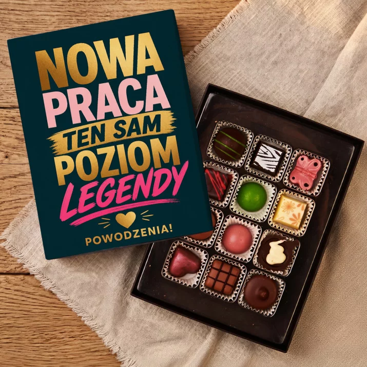 Czekoladki Na Pożegnanie W Pracy Prezent Dla Kobiety: Nowa Praca Legenda Czekoladki Na Pożegnanie W Pracy Prezent Dla Kobiety: Nowa Praca Legenda