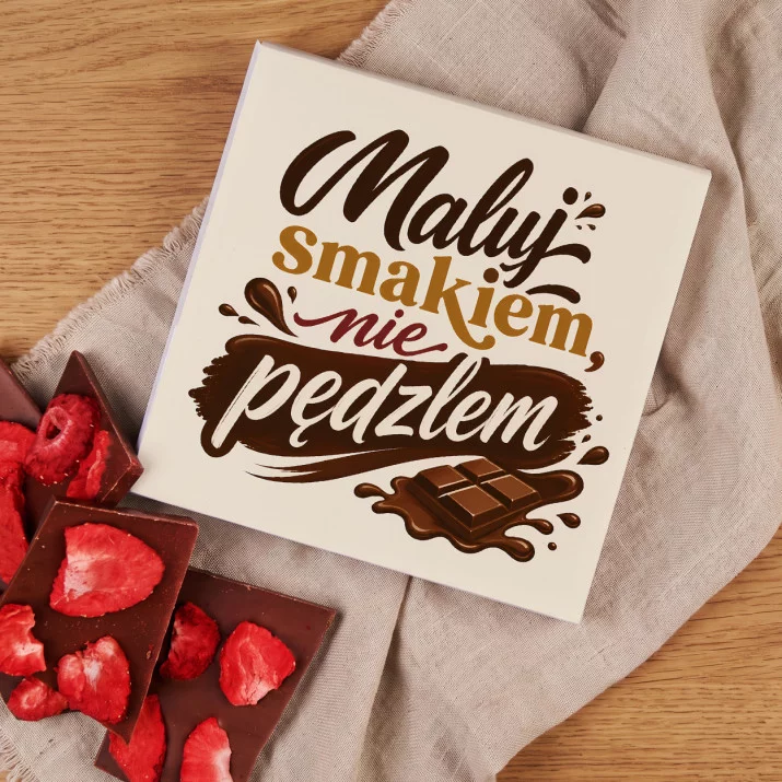 Czekolada Z Truskawkami Dla Artystycznej Duszy Prezent Dla Kobiety: Kakaowa Paleta