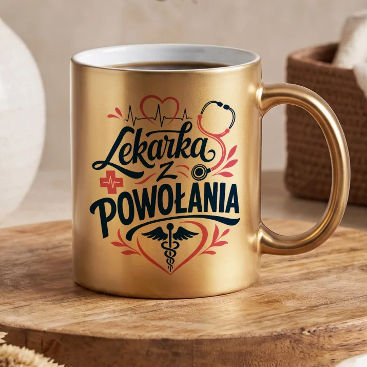 Złoty Kubek Dla Lekarki Prezent Dla Kobiety: Dumna Lekarka Złoty Kubek Dla Lekarki Prezent Dla Kobiety: Dumna Lekarka