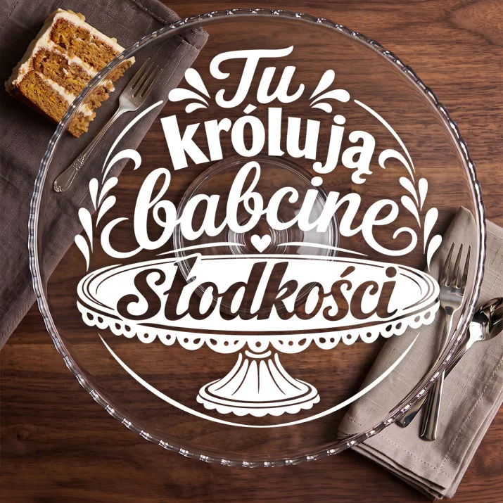 Patera Na Ciasto Na Dzień Babci Prezent Dla Babci Kobiety: Babcine Słodkości Patera Na Ciasto Na Dzień Babci Prezent Dla Babci Kobiety: Babcine Słodkości