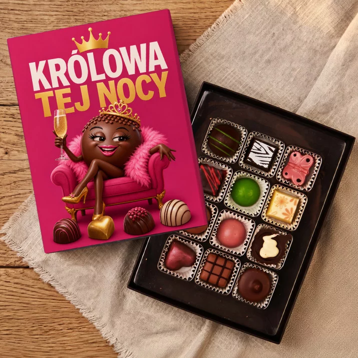 Czekoladki Na Wieczór Panieński Prezent Dla Kobiety: Królowa Tej Nocy Czekoladki Na Wieczór Panieński Prezent Dla Kobiety: Królowa Tej Nocy