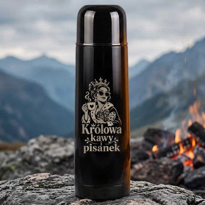 Termos 500ml Na Wielkanoc Prezent Dla Kobiety: Królowa Kawy I Pisanek Termos 500ml Na Wielkanoc Prezent Dla Kobiety: Królowa Kawy I Pisanek