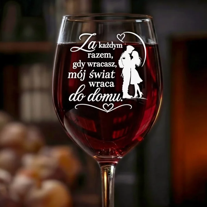 Kieliszek Do Wina Dla Wojskowego Prezent Na Przysięgę Wojskową Dla Mężczyzny: Za Każdym Razem Kieliszek Do Wina Dla Wojskowego Prezent Na Przysięgę Wojskową Dla Mężczyzny: Za Każdym Razem