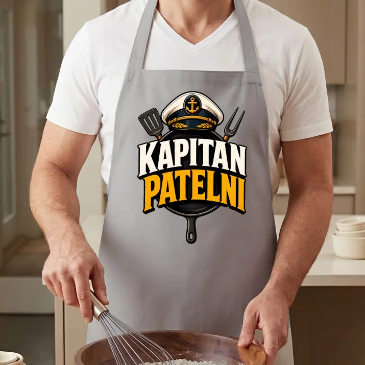 Fartuch Na Dzień Mężczyzny Prezent Dla Mężczyzny: Kapitan Patelni