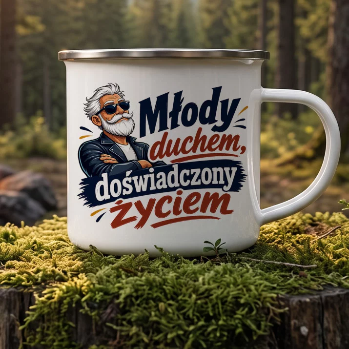 Kubek Emaliowany Dla Starszego Pana Prezent Dla Mężczyzny: Humor Dżentelmena Kubek Emaliowany Dla Starszego Pana Prezent Dla Mężczyzny: Humor Dżentelmena