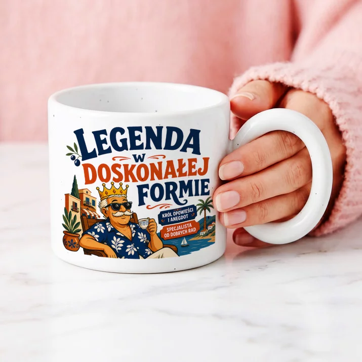 Kubek Z Okrągłym Uchem Na 65 Urodziny Prezent Dla 65 Latka Mężczyzny: Śródziemnomorski Retro Kubek Z Okrągłym Uchem Na 65 Urodziny Prezent Dla 65 Latka Mężczyzny: Śródziemnomorski Retro