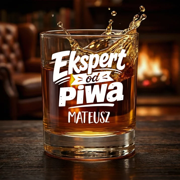 Szklanki Do Whisky z Grawerem Dla Piwosza Prezent Dla Mężczyzny: Ekspert Od Piwa Szklanki Do Whisky z Grawerem Dla Piwosza Prezent Dla Mężczyzny: Ekspert Od Piwa