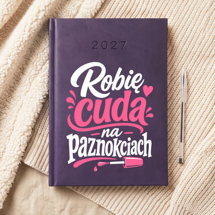 Kalendarz Książkowy A5 2027 Dla Kosmetyczki Prezent Dla Kobiety: Typograficzny Humor Kalendarz Książkowy A5 2027 Dla Kosmetyczki Prezent Dla Kobiety: Typograficzny Humor