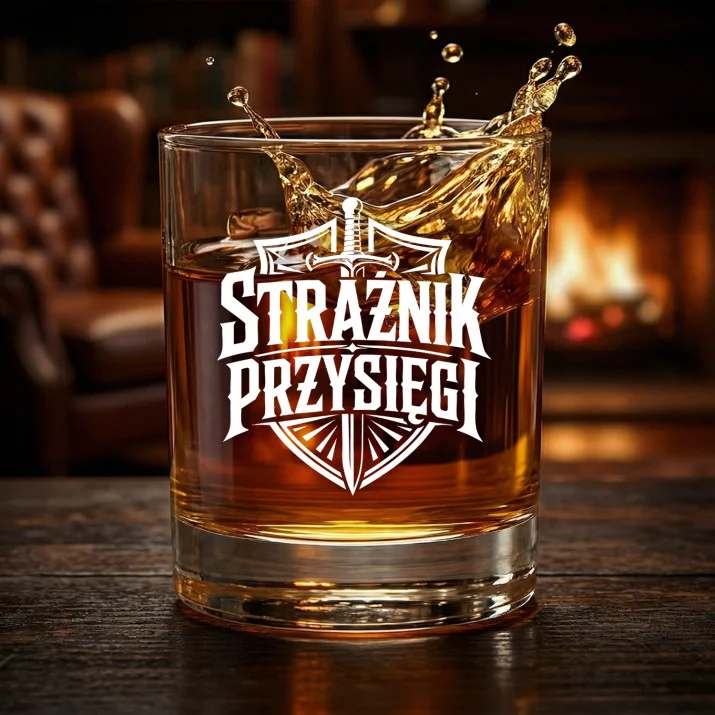 Szklanka Do Whisky Dla Świadka Prezent Dla Mężczyzny: Strażnik Przysięgi
