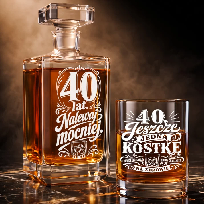 Zestaw Do Whisky Dla Mężczyzny 40 Lat Prezent Na 40 Urodziny Dla Mężczyzny: 40 Lat. Nalewaj Mocniej. Zestaw Do Whisky Dla Mężczyzny 40 Lat Prezent Na 40 Urodziny Dla Mężczyzny: 40 Lat. Nalewaj Mocniej.