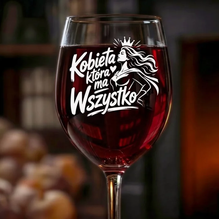 Kieliszek Do Wina Dla Kobiety Która Ma Wszystko Prezent Dla Kobiety: Kobieta Która Ma Wszystko