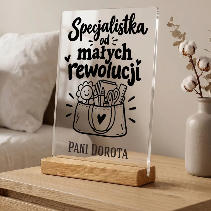 Druk Na Szkle Na Dzień Nauczyciela Przedszkole Prezent Dla Nauczyciela Kobiety: Specjalistka Od Małych Druk Na Szkle Na Dzień Nauczyciela Przedszkole Prezent Dla Nauczyciela Kobiety: Specjalistka Od Małych