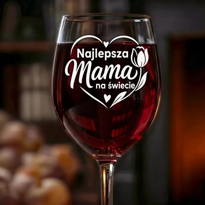 Kieliszek Do Wina Na Dzień Matki Prezent Dla Mamy Kobiety: Najlepsza Mama Kieliszek Do Wina Na Dzień Matki Prezent Dla Mamy Kobiety: Najlepsza Mama
