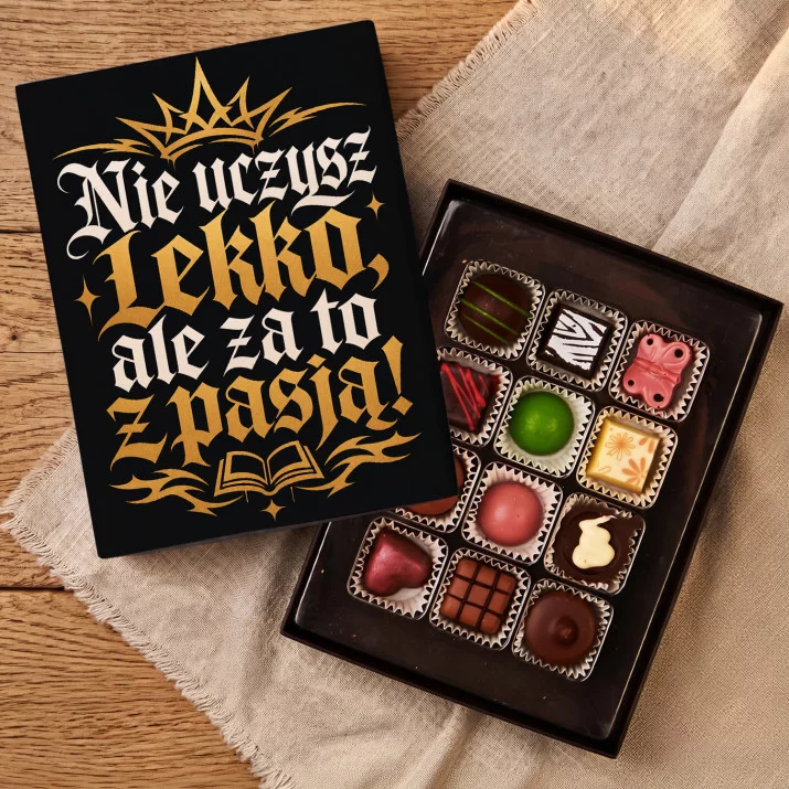 Czekoladki Dla Nauczyciela Na Koniec Roku Prezent Na Dzień Nauczyciela Dla Mężczyzny: Nie Uczysz Lekko