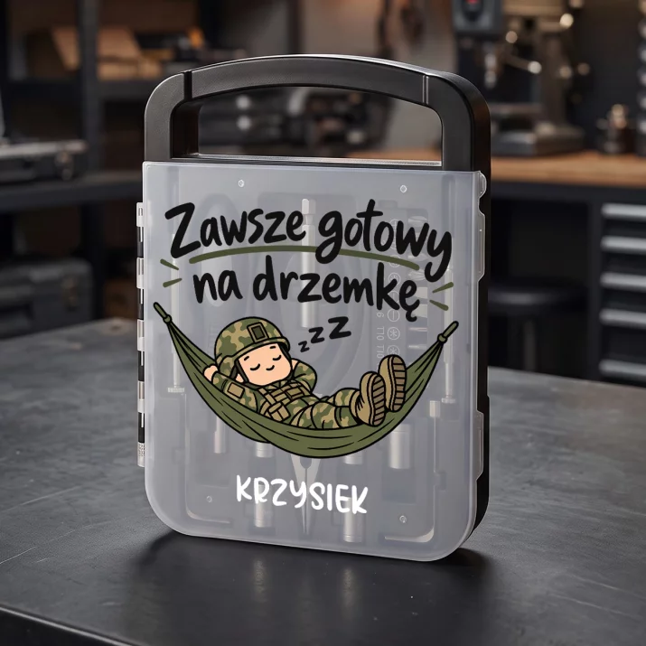 Zestaw Narzędzi Dla Żołnierza Prezent Na Przysięgę Wojskową Dla Mężczyzny: Zawsze Gotowy Na Drzemkę Zestaw Narzędzi Dla Żołnierza Prezent Na Przysięgę Wojskową Dla Mężczyzny: Zawsze Gotowy Na Drzemkę