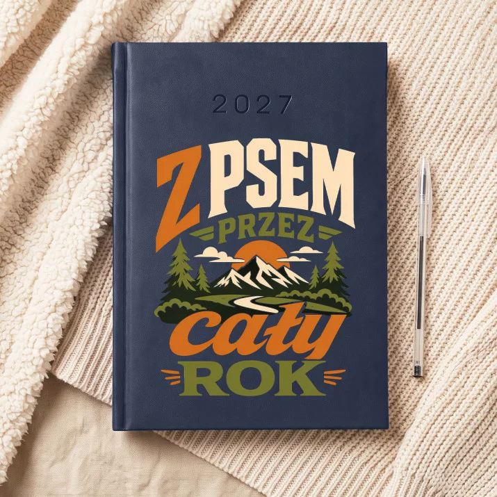 Kalendarz Książkowy A5 2027 Dla Psiarza Prezent Dla Mężczyzny: Psie Chwile Roku