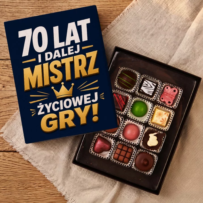 Czekoladki Na 70 Urodziny Prezent Dla Mężczyzny: Mistrz Życiowej Gry 70 Czekoladki Na 70 Urodziny Prezent Dla Mężczyzny: Mistrz Życiowej Gry 70