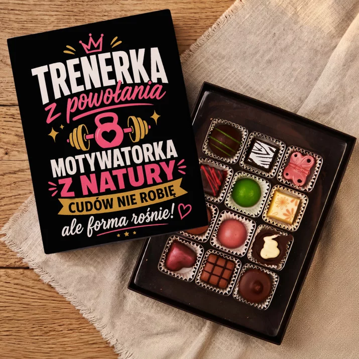 Czekoladki Dla Trenerki Personalnej Prezent Dla Kobiety: Trenerka Z Powołania Czekoladki Dla Trenerki Personalnej Prezent Dla Kobiety: Trenerka Z Powołania