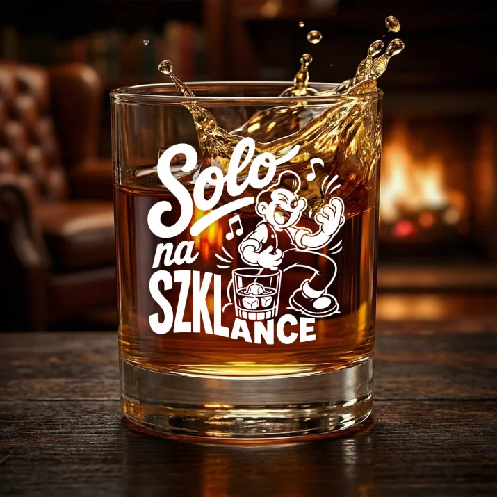 Szklanka Do Whisky Dla Muzyka Prezent Dla Mężczyzny: Solo Na Szklance Szklanka Do Whisky Dla Muzyka Prezent Dla Mężczyzny: Solo Na Szklance