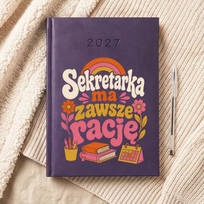Kalendarz Książkowy A5 2027 Dla Sekretarki Prezent Dla Kobiety: Retro Biuro Lat 70 Kalendarz Książkowy A5 2027 Dla Sekretarki Prezent Dla Kobiety: Retro Biuro Lat 70