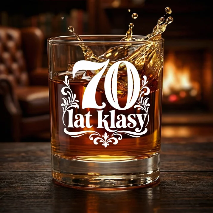 Szklanka Do Whisky Na 70 Urodziny Prezent Dla Mężczyzny: 70 Lat Klasy Szklanka Do Whisky Na 70 Urodziny Prezent Dla Mężczyzny: 70 Lat Klasy