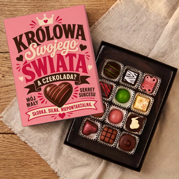 Czekoladki Dla Kobiety Prezent Dla Kobiety: Królowa Swojego Świata