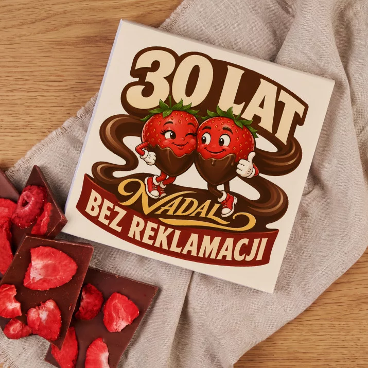 Czekolada Z Truskawkami Na 30 Lecie Ślubu Prezent Dla Pary: Suchy Humor Jubileuszowy Czekolada Z Truskawkami Na 30 Lecie Ślubu Prezent Dla Pary: Suchy Humor Jubileuszowy