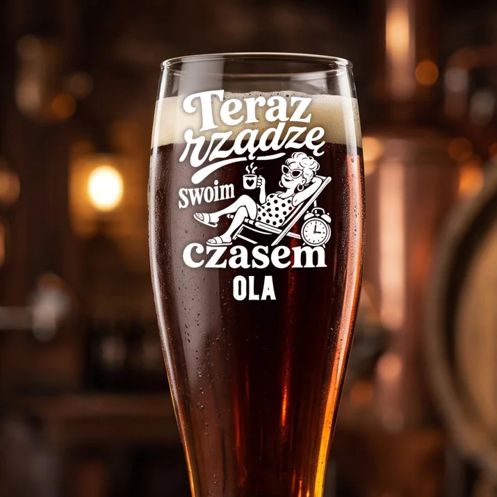 Szklanka Do Piwa Na Emeryturę Prezent Dla Emeryta Kobiety: Teraz Rządzę Swoim Czasem Szklanka Do Piwa Na Emeryturę Prezent Dla Emeryta Kobiety: Teraz Rządzę Swoim Czasem