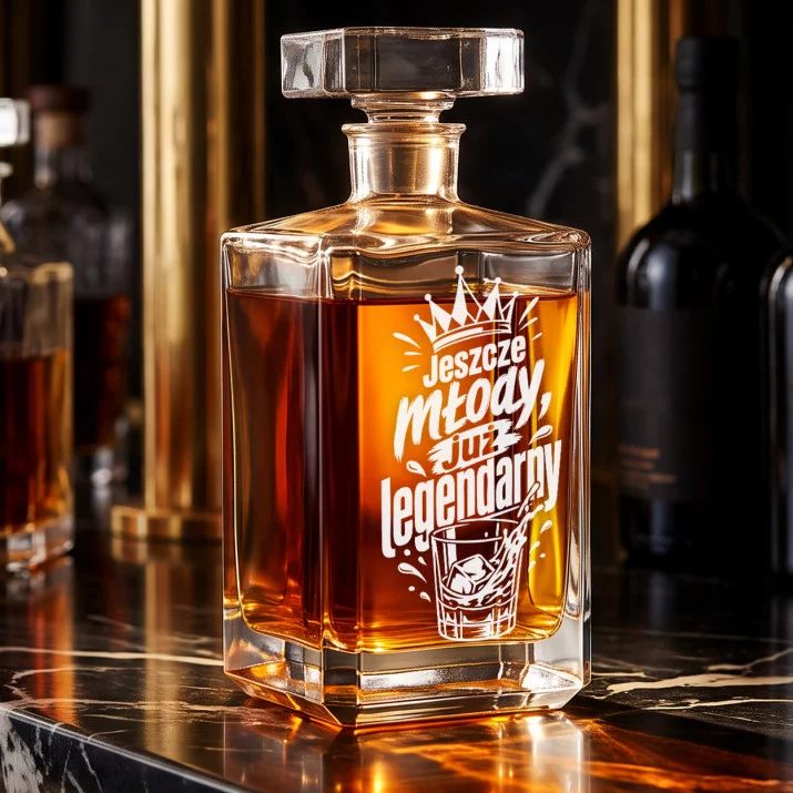 Karafka Do Whisky z Grawerem Dla 24 Latka Prezent Na 20 Urodziny: Młoda Legenda