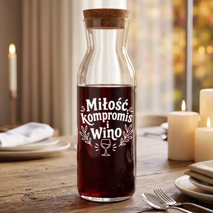 Karafka Do Wina Na Ślub Prezent Dla Pary Młodej Pary: Śródziemnomorska Ironia Karafka Do Wina Na Ślub Prezent Dla Pary Młodej Pary: Śródziemnomorska Ironia