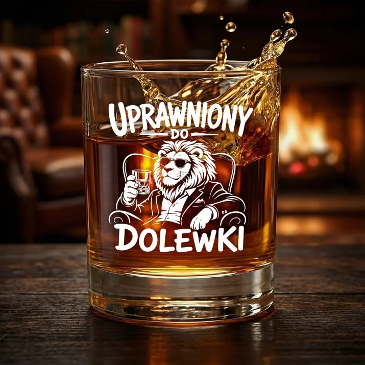 Szklanka Do Whisky Na 18Stke Prezent Dla Mężczyzny: Uprawniony Do Dolewki