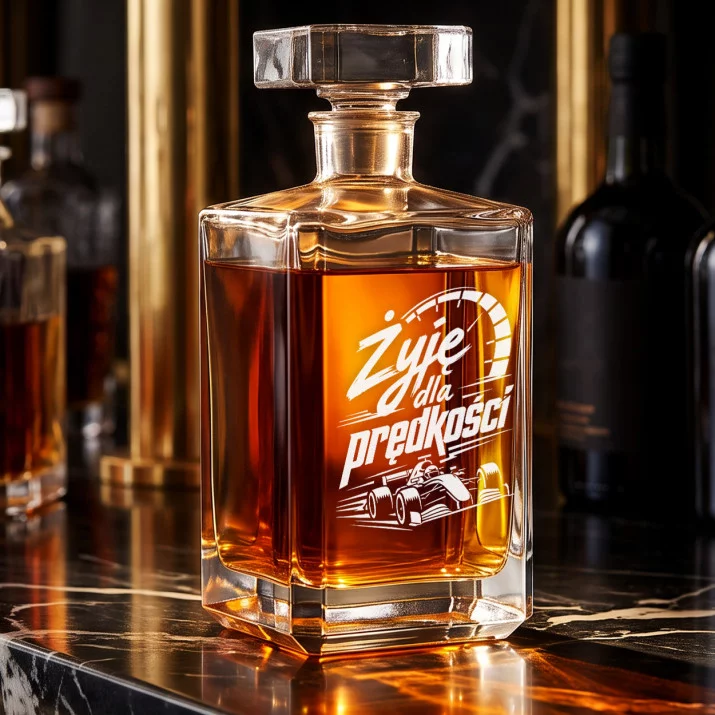 Karafka Do Whisky z Grawerem Dla Fana F1 Prezent: Manifest Prędkości Karafka Do Whisky z Grawerem Dla Fana F1 Prezent: Manifest Prędkości