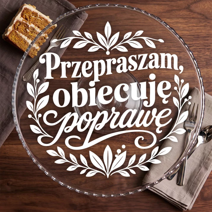 Patera Na Ciasto Na Przeprosiny Prezent Dla Kobiety: Botaniczne Przeprosiny Patera Na Ciasto Na Przeprosiny Prezent Dla Kobiety: Botaniczne Przeprosiny